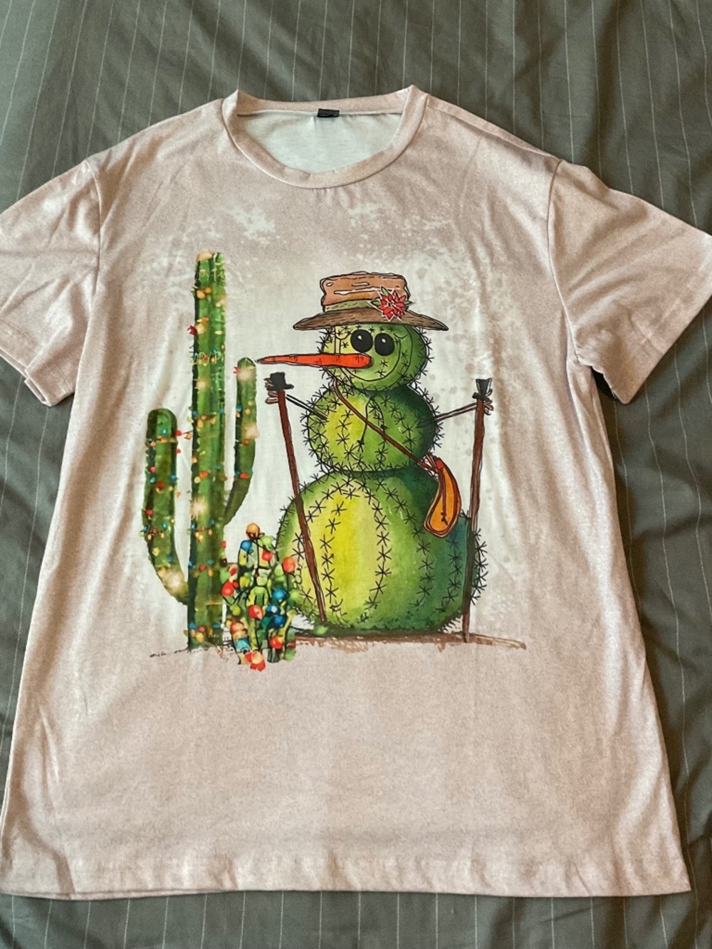 NWOT Woman’s Christmas cactus shirt